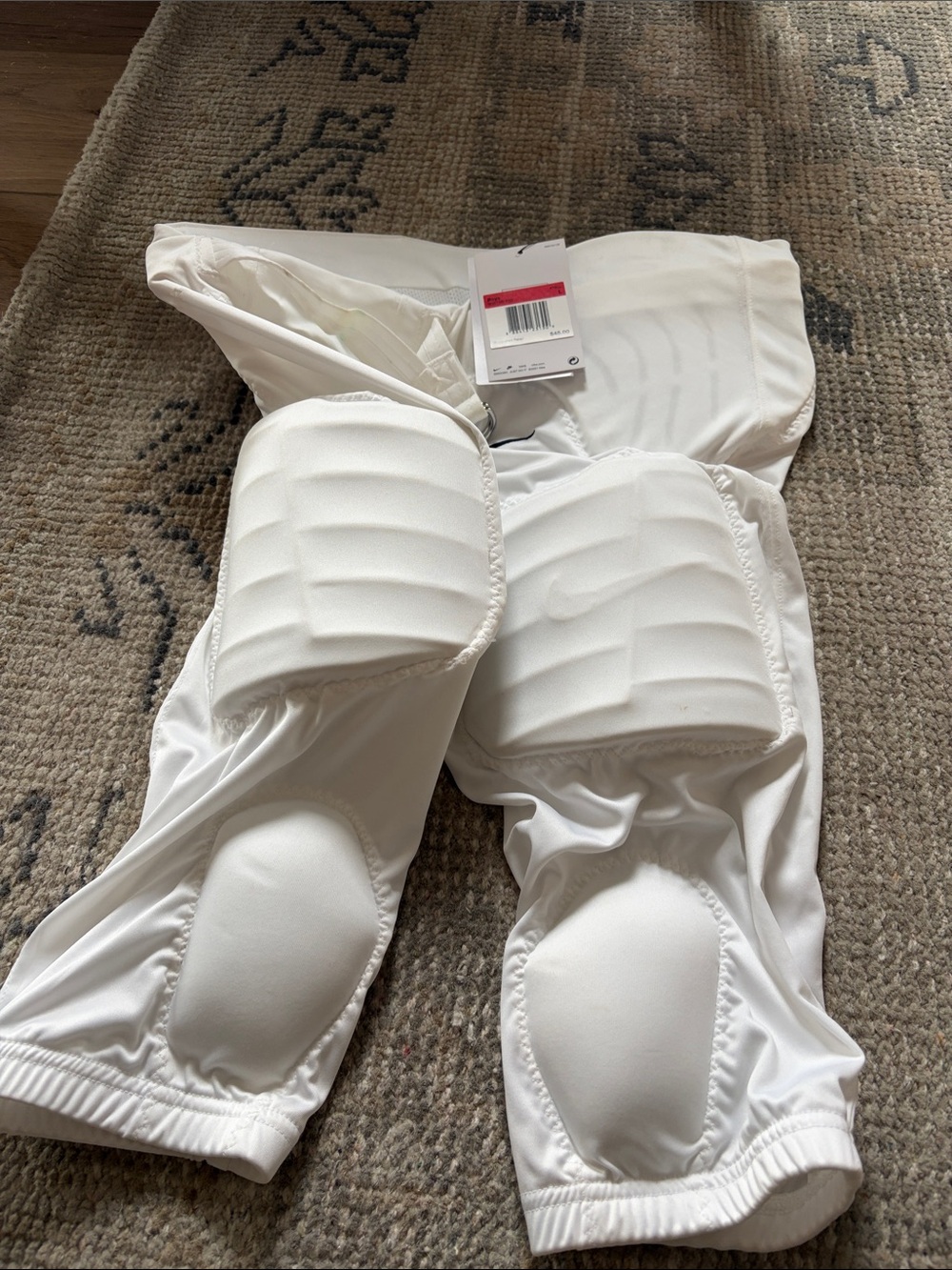 Nike Men's White Padded Protective football Undershorts